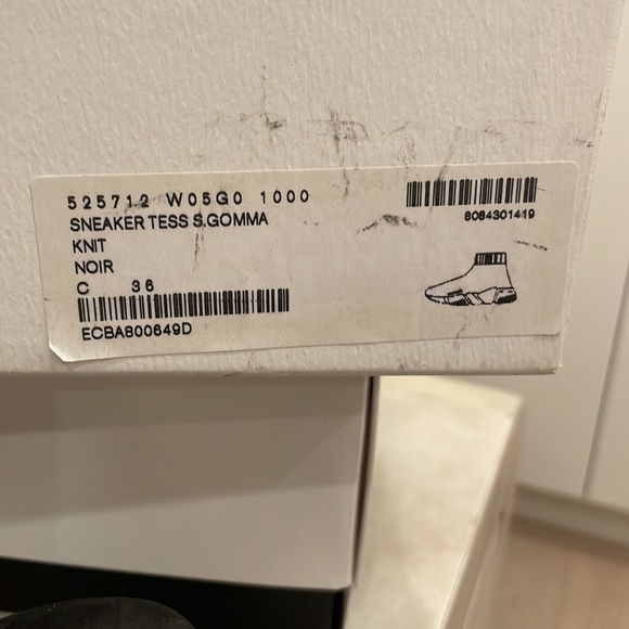 BALENCIAGA BLACK AND WHITE SOCK SNEAKER - Picture 8 of 8